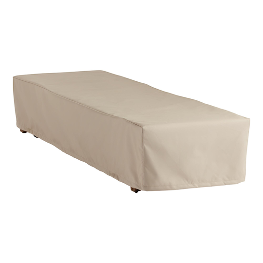 Zaragoza Outdoor Patio Chaise Lounge Cover: Brown - Polyester by World Market