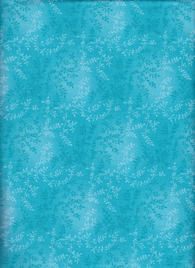 Tonal Vineyard Blender Turquoise Wide Backing By Foust 108 Inches Wide 100% Cotton Quilting Fabric Ft 47603-201