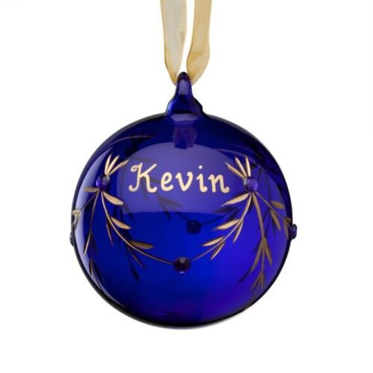 September Personalized Birthstone Ornament, Christmas Custom Ornament, Christmas Decor, Birth Month Ornament