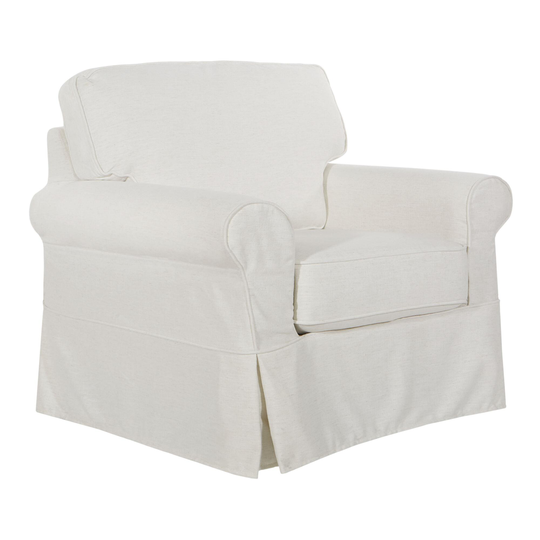 Linen Slipcover Richmond Chair: Blue - Fabric by World Market