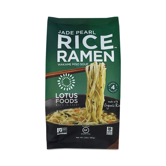 2-Pack Lotus Foods Organic Jade Pearl Rice Ramen with Miso Soup 2.8 oz pouch