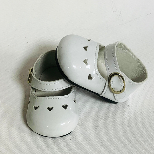 White Glossy Shoes For Dolls, For 18 Inch American Girl Shoes, Doll Accessories