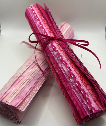 Pink Baby Girl Tonal Blender Fabrics 100% Cotton For Quilting Choose Fat Quarters, 2 1/2" Strips, Jelly Roll, Charm Pack, Layer Cake