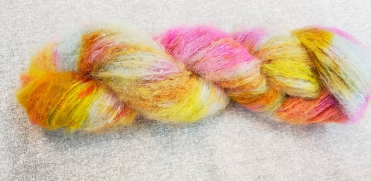 Hand Dyed Alpaca Blend Yarn For Knitting Or Crochet