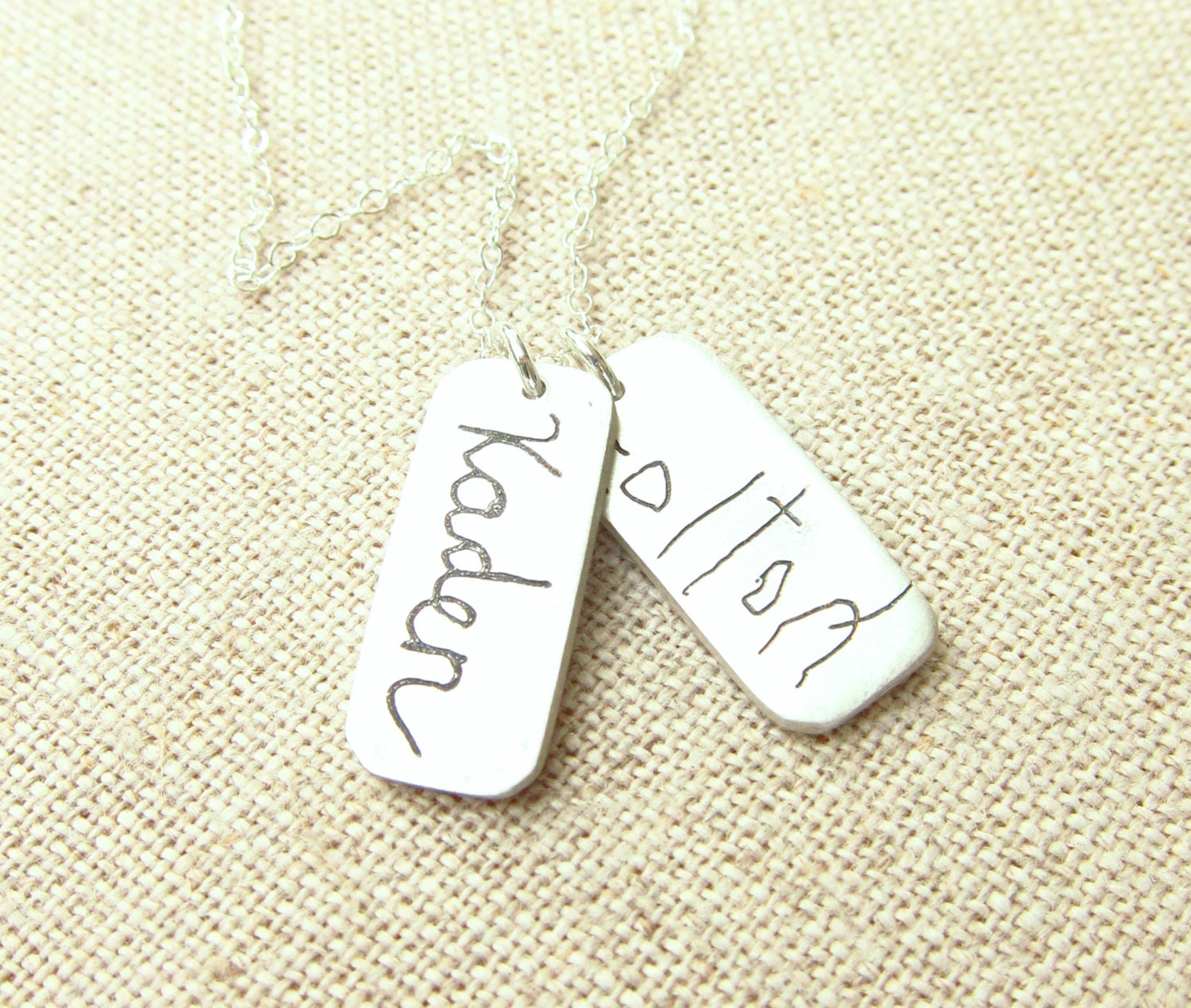 Handwriting Jewelry - Personalized Necklace Memorial Actual On Silver Mom Gift Mother's Day