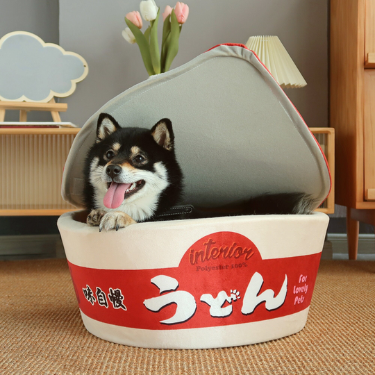 Noodle Bed, Instant Ramen Dog Bed, Pet Bed Furniture, Personalized Dog Bed, Cat Lovers Gift, Gift