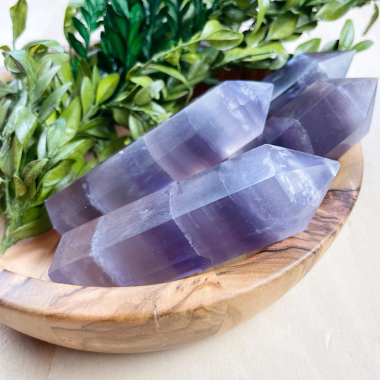 2.5-3Inch Purple Fluorite Point | Epj-Hdp51