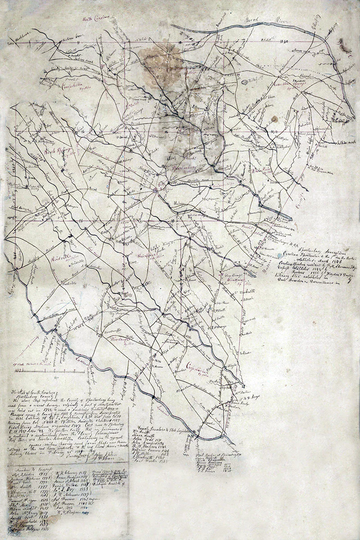 1869 Map Of Spartanburg County South Carolina