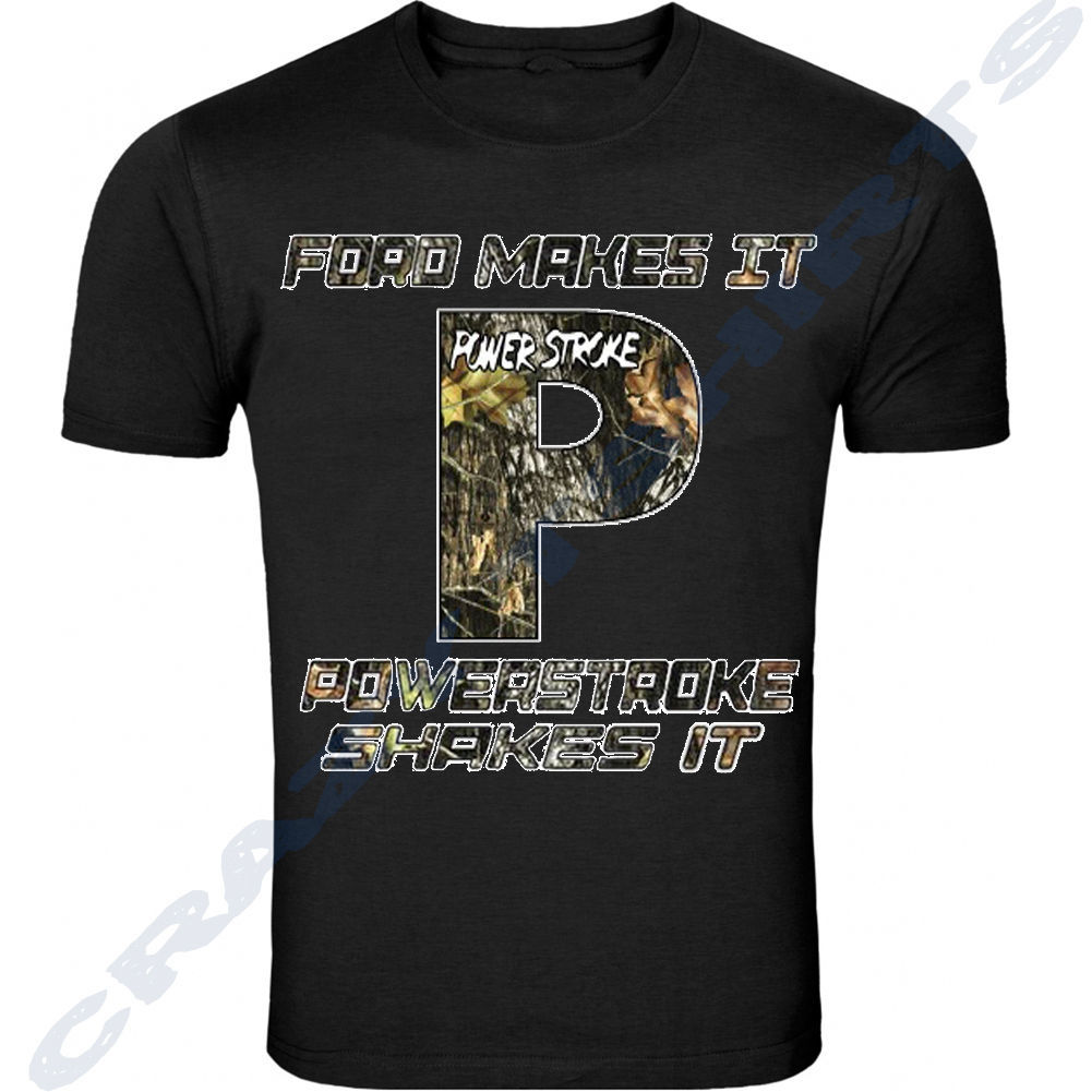 Pwerstroke T Shirt Ram Turbo Truck powerstroke Cott Black Tee s to 3xL