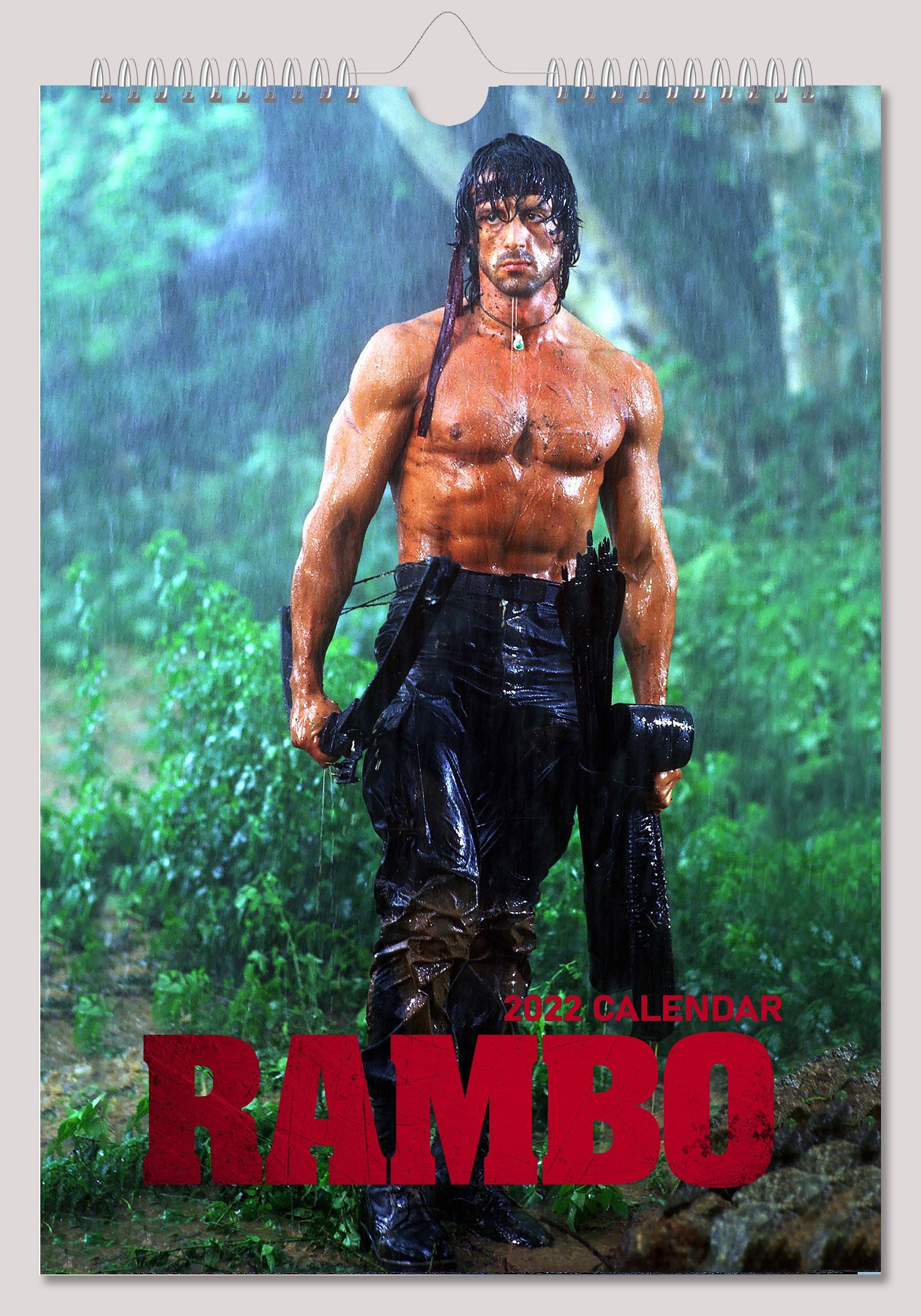 Rambo Wall Calendar New 2022 A4 Sylvester Stallone