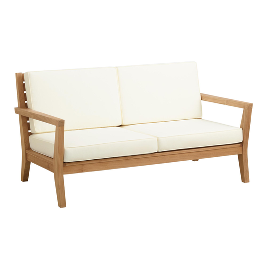 Natural Teak Calero Outdoor Patio Bench - Wood by World Market