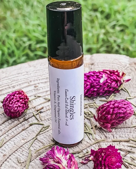 Shingles Essential Oil Roll On Blend 10Ml, Relief, Oils, Therapeutic, Organic, Self Care, Personal Gifts