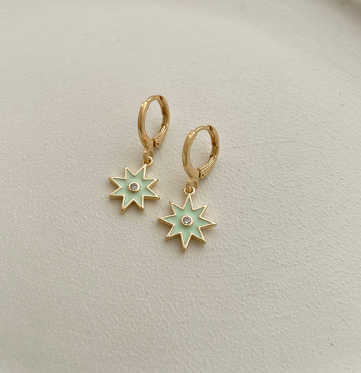 Gold Plated 27mm Sun Hoop Earring Endless Hoops Huggies Simple Earrings
