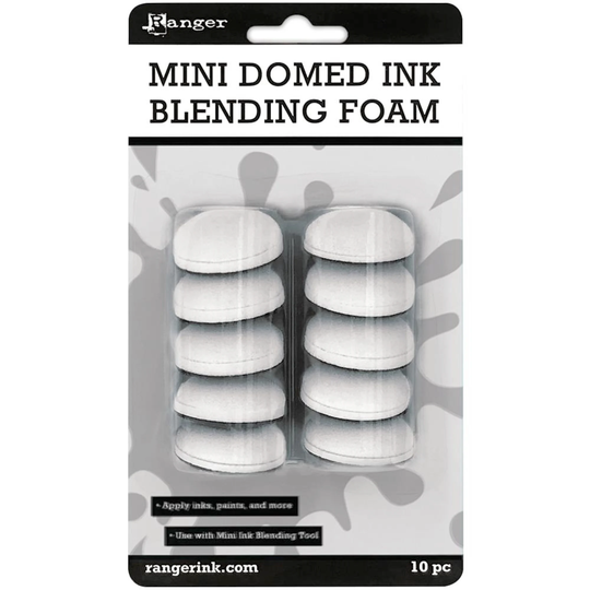 Tim Holtz Mini Domed Ink Blending Foams 10/Pkg By Ranger Ibt77176