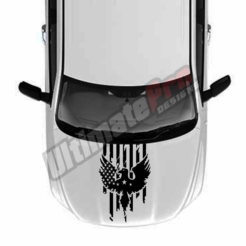 Sport Hood Decal Sticker Racing Compatible With Dodge Ram Crew Cab Longhorn Srt8 1500 2017 2018 2019 2020 Front Scoop