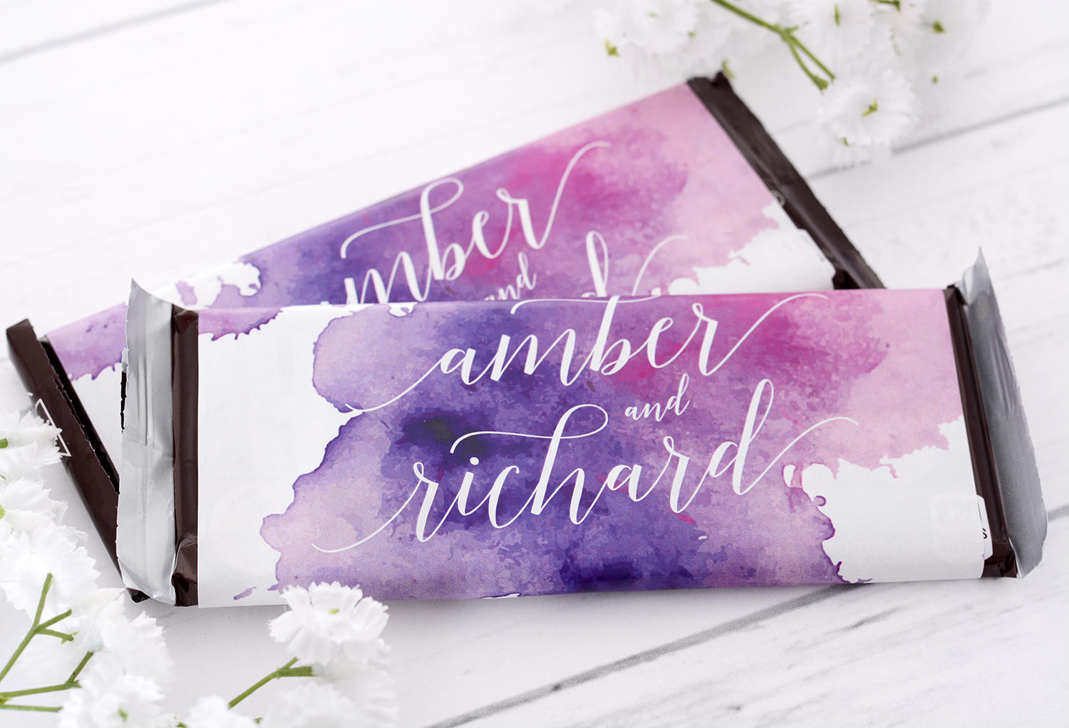 Wedding Candy Bar Wrappers - 25 Chocolate Wrappers Cute Labels Custom Stickers For Weddings #wdihb-254