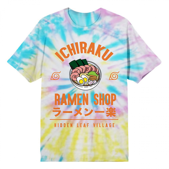 Naruto Ichiraku Ramen Shop Tie-Dye T-Shirt - XLarge