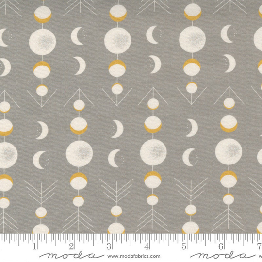 Through The Woods - Moon Phases Blender Graphic Geometric Flint Sweetfire Road 100% Cotton Quilting Fabric Yardage Moda #16