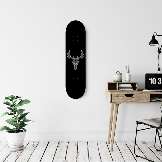 Ram Skull | Skateboard Wall Art Skate Deck Home Decor Hanging Hanged Room Decoration Gift For