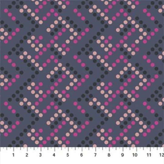 Ghost Town - Gray Geometric Blender 90520-45 By Dana Willard For Figo Fabrics/Northcott Sold By Continuous Yard Ships Today