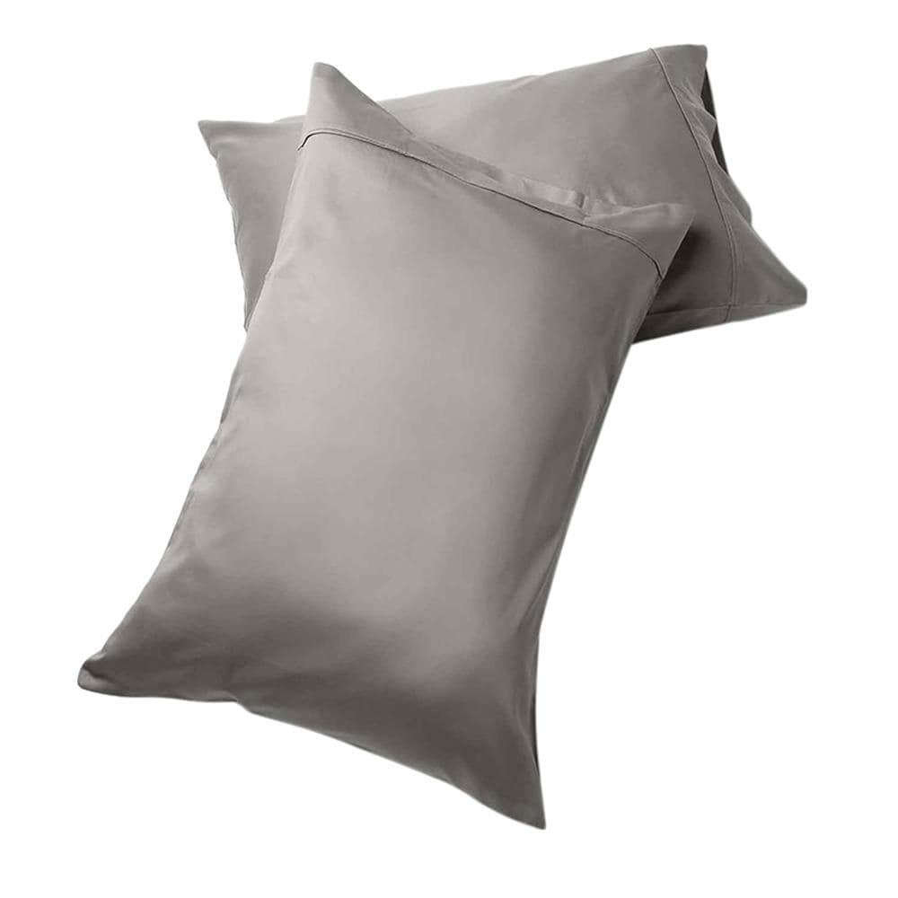 Fisher West New York 2-Pack fwny Taupe King Cotton Polyester Blend Pillow Case in Gray | 810018901387