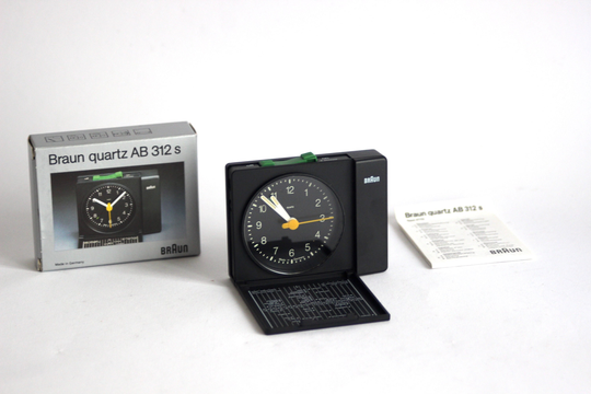 Boxed Braun Travel Alarm Clock Ab 312 S. Dieter Rams/Dietrich Lubs Design | 1988