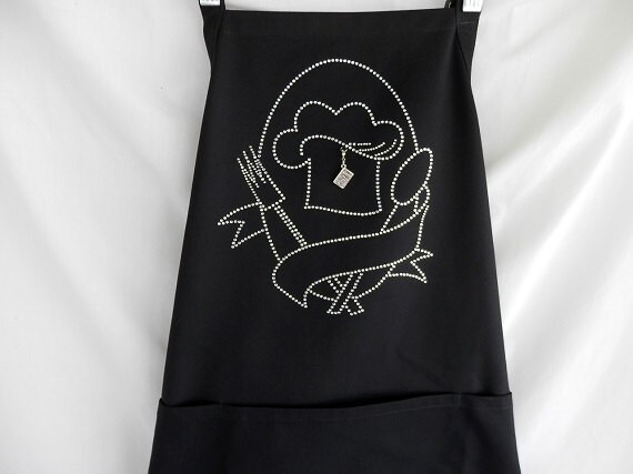 Rhinestone Apron Coat Of Cooking Arms With A Removable Cook Book Charm Or Choose A From The Second Picture 11 Charms To