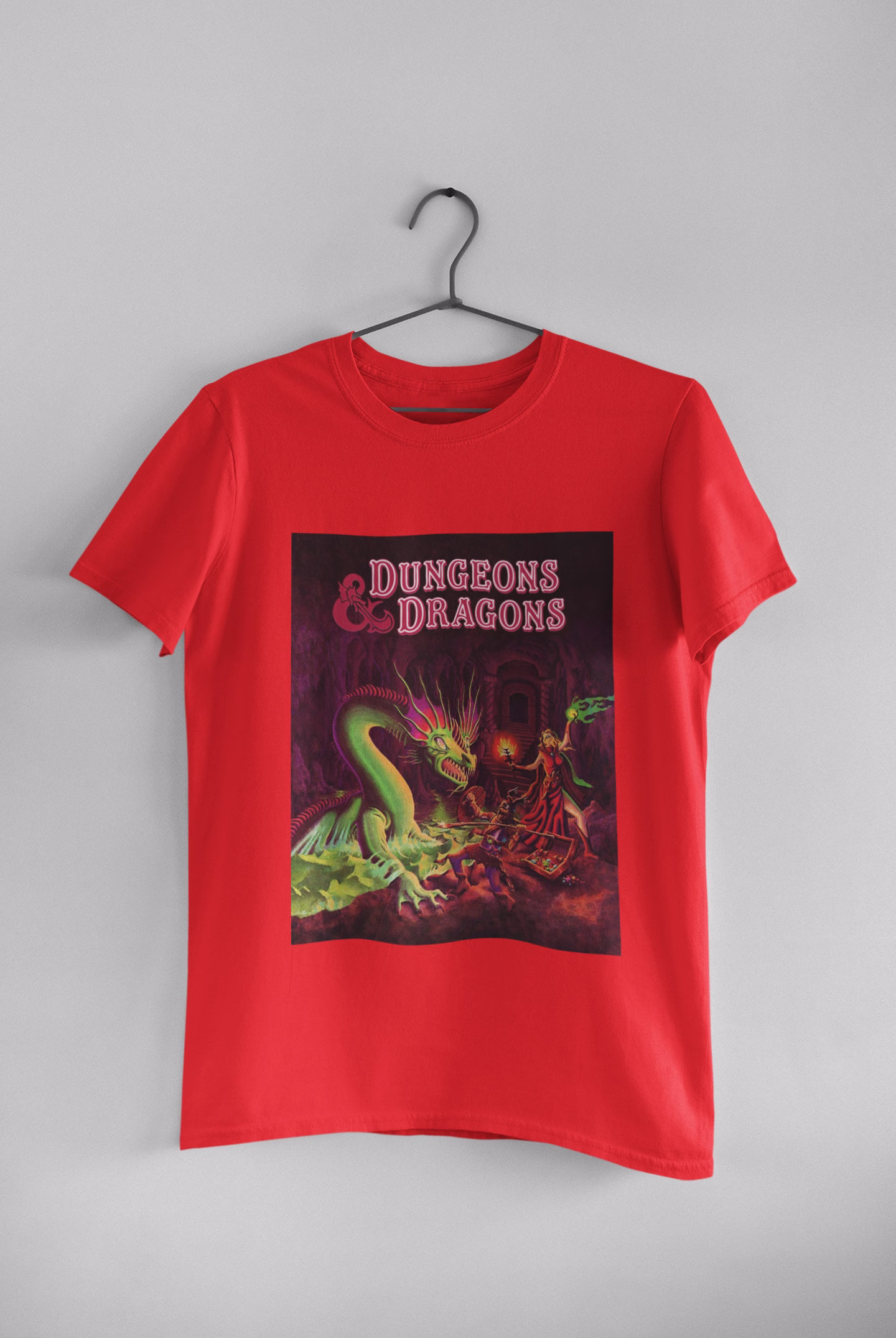 Dungeons & Dragons 90S Classic Box Art T-Shirt Vintage Retro Gaming Tabletop Rpg Graphic Tee Shirt