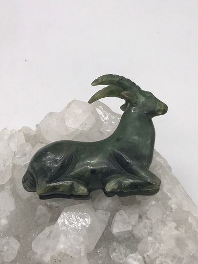 Carved Jade Ram
