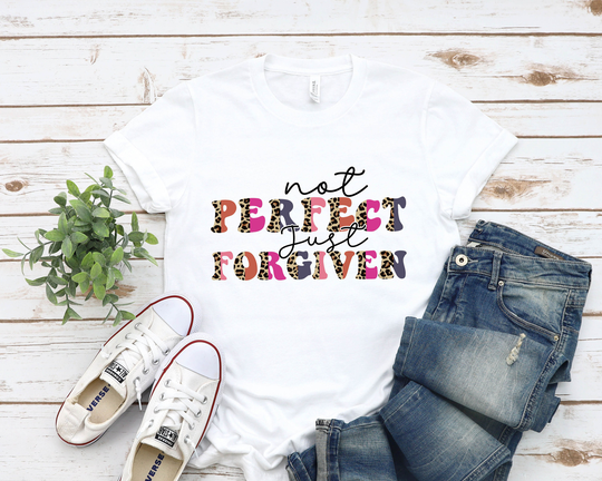 Not Perfect Just Forgiven Easter Shirt, Religious Shirts For Women, Christian Tee Christ T Shirt