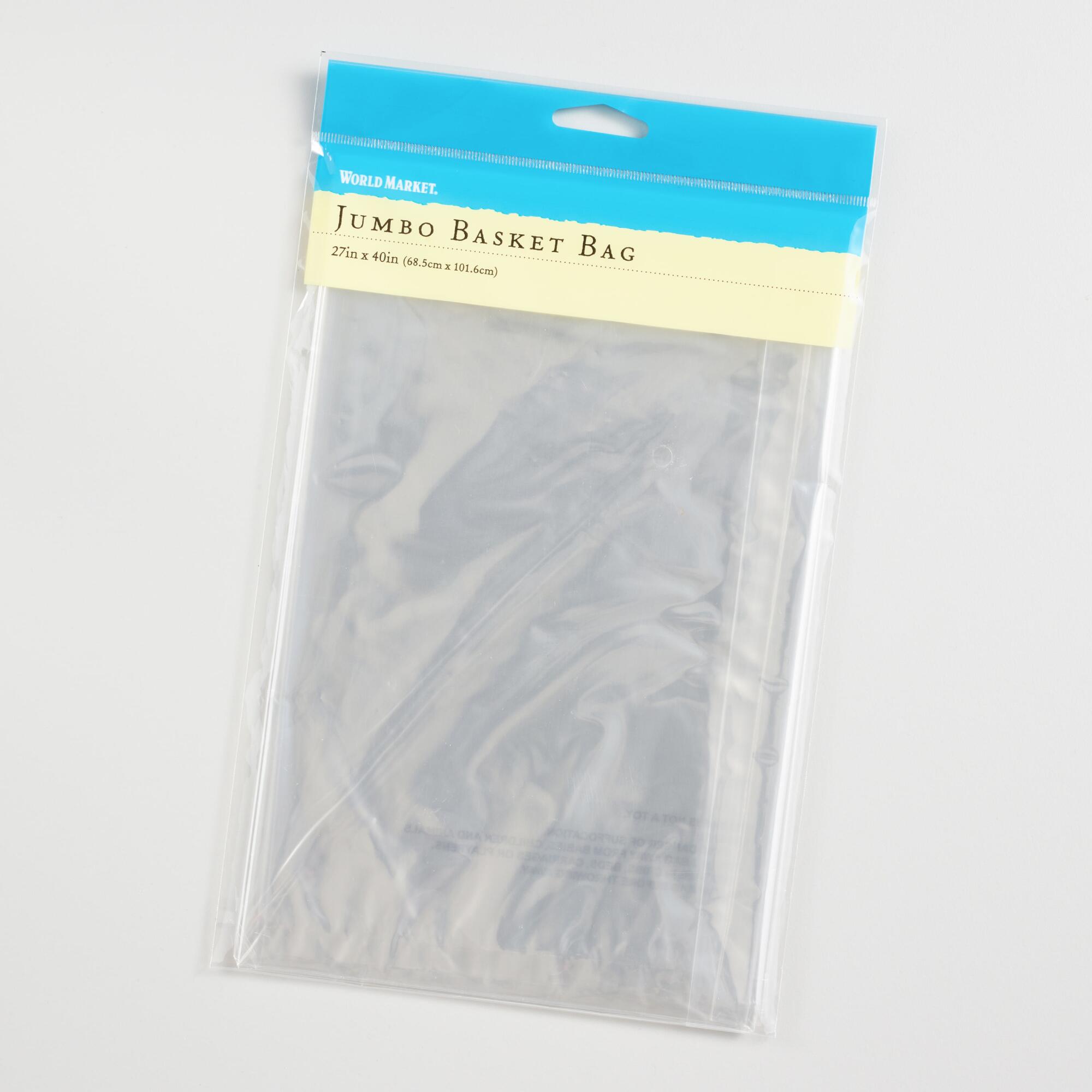 Large Clear Basket Bags Set of 2 by World Market