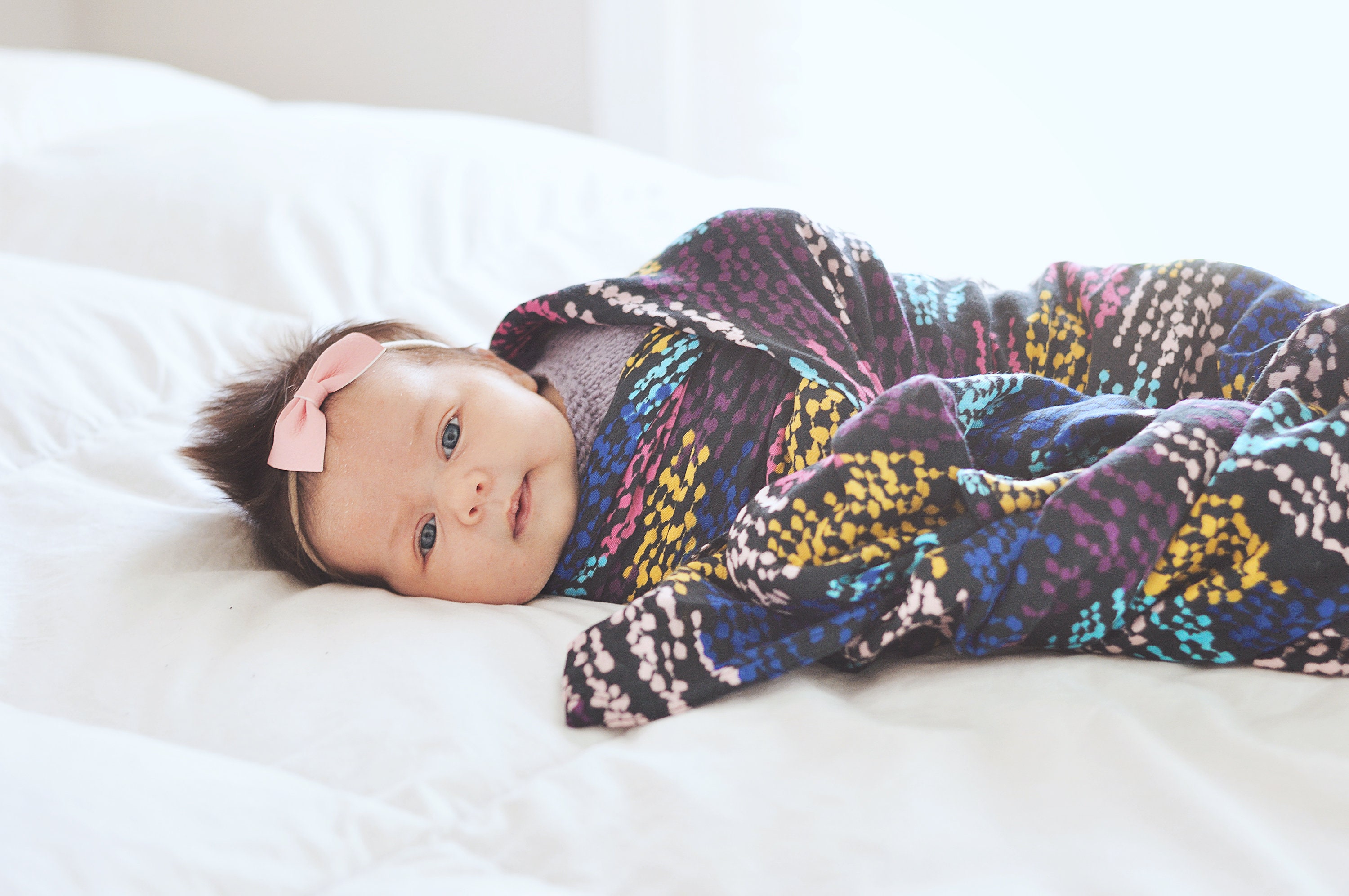 Pretty Petals | Bamboo Cotton Blend Muslin Swaddle Blanket Baby Girl Newborn Xl Floral Gauze
