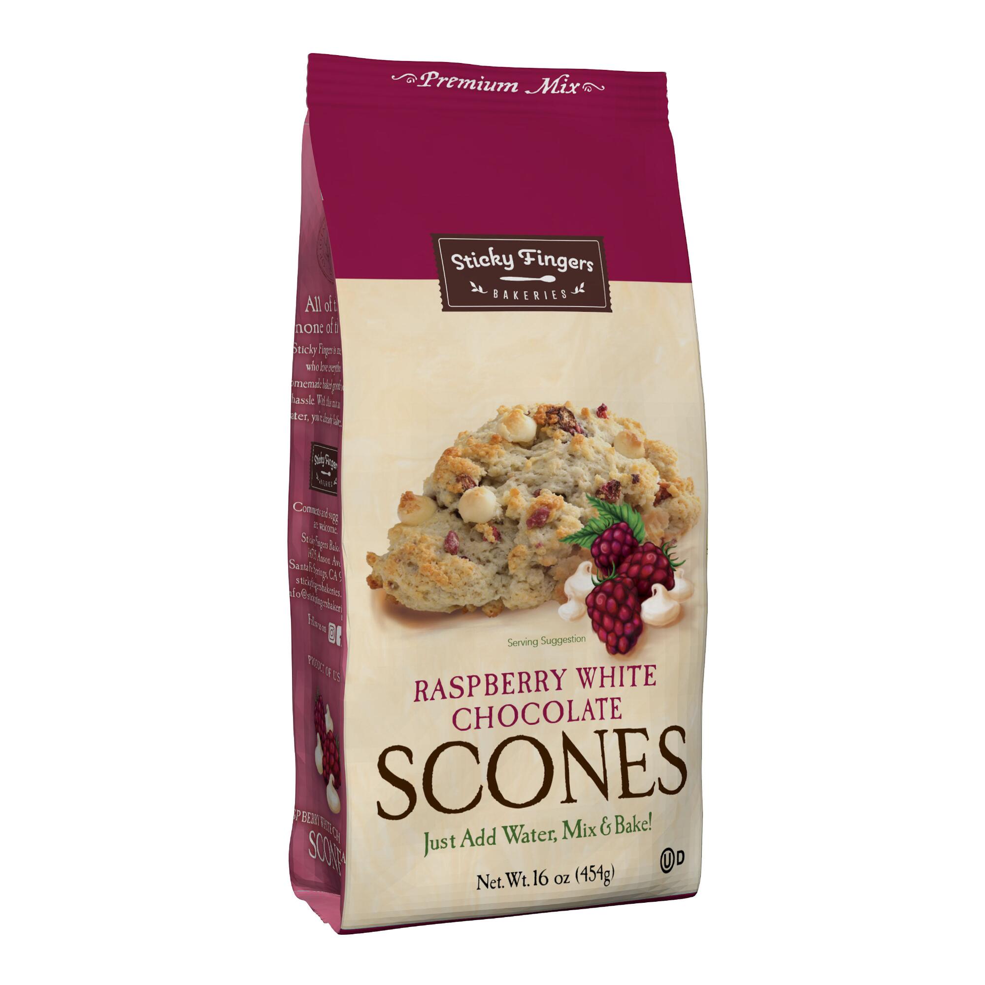 Sticky Fingers Raspberry White Chocolate Scone Mix by World Market
