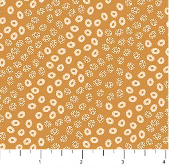 Gold Blender, Sea Botanica By Figo Fabrics 90246-53 Barnacles Ochre, Quilting Cotton, Fabric Yardage