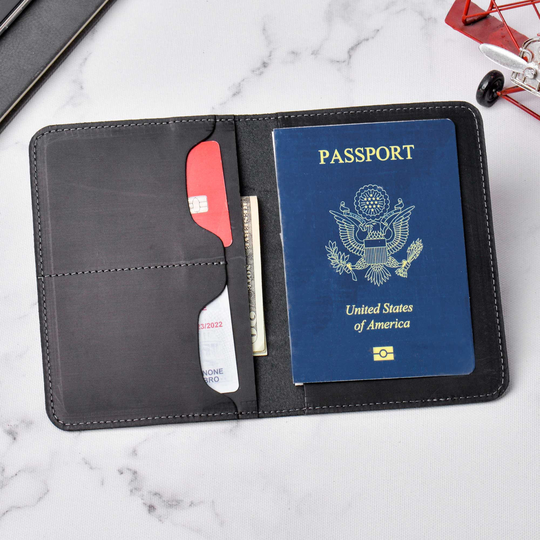 Leather Passport Cover Personalized, Passport Holder, Case, Wallet, Travel Gift, Wanderlust Traveler's Gift