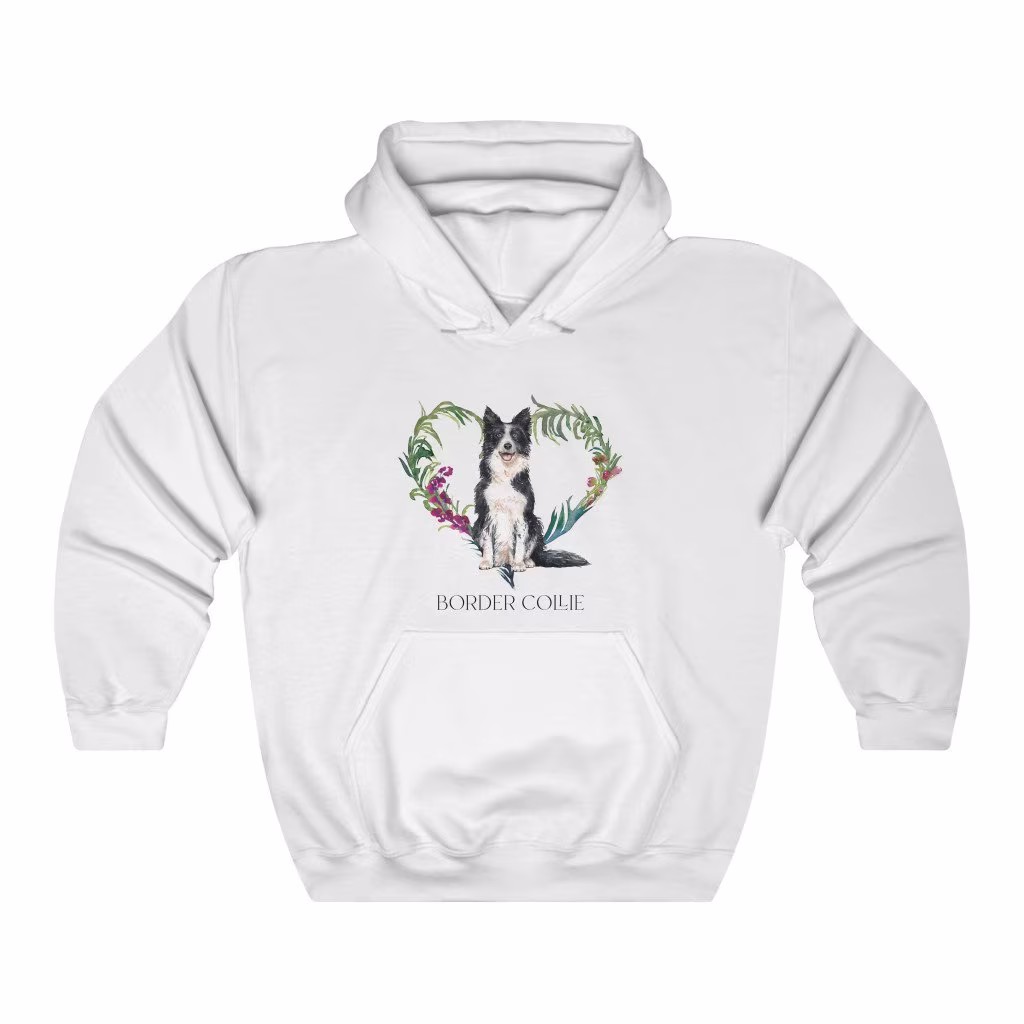 Border Collie Women's Unisex Heavy Blend Hoodie Sweatshirt