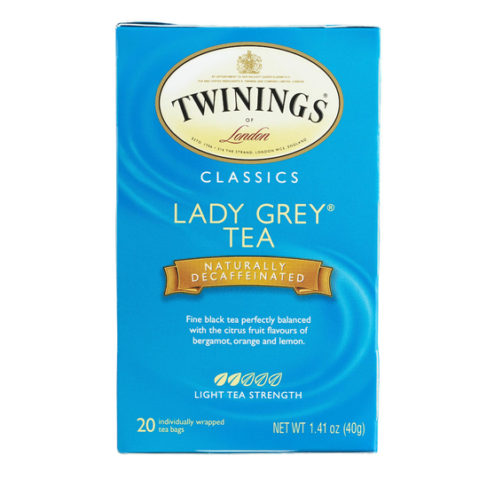 Twinings Decaf Lady Grey Tea Set of 6 by World Market