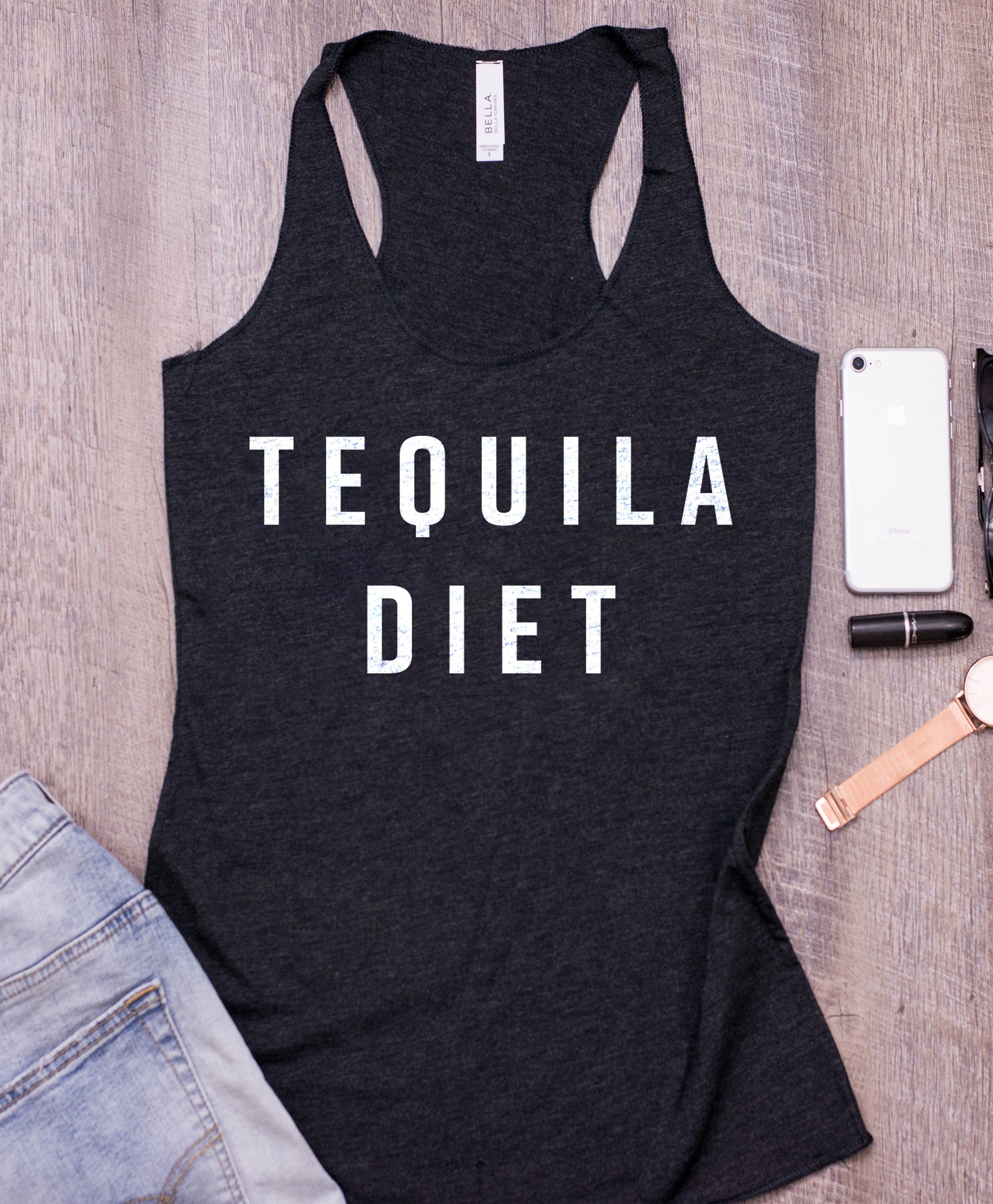 The Tequila Collection, Tank Racerback, Fiesta Shirts, Adios - Cinco De Mayo Tank Top