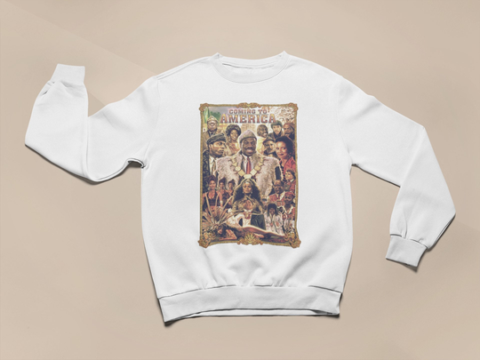 Coming To America Romantic Comedy 80S Movie Poster Crewneck Sweatshirt