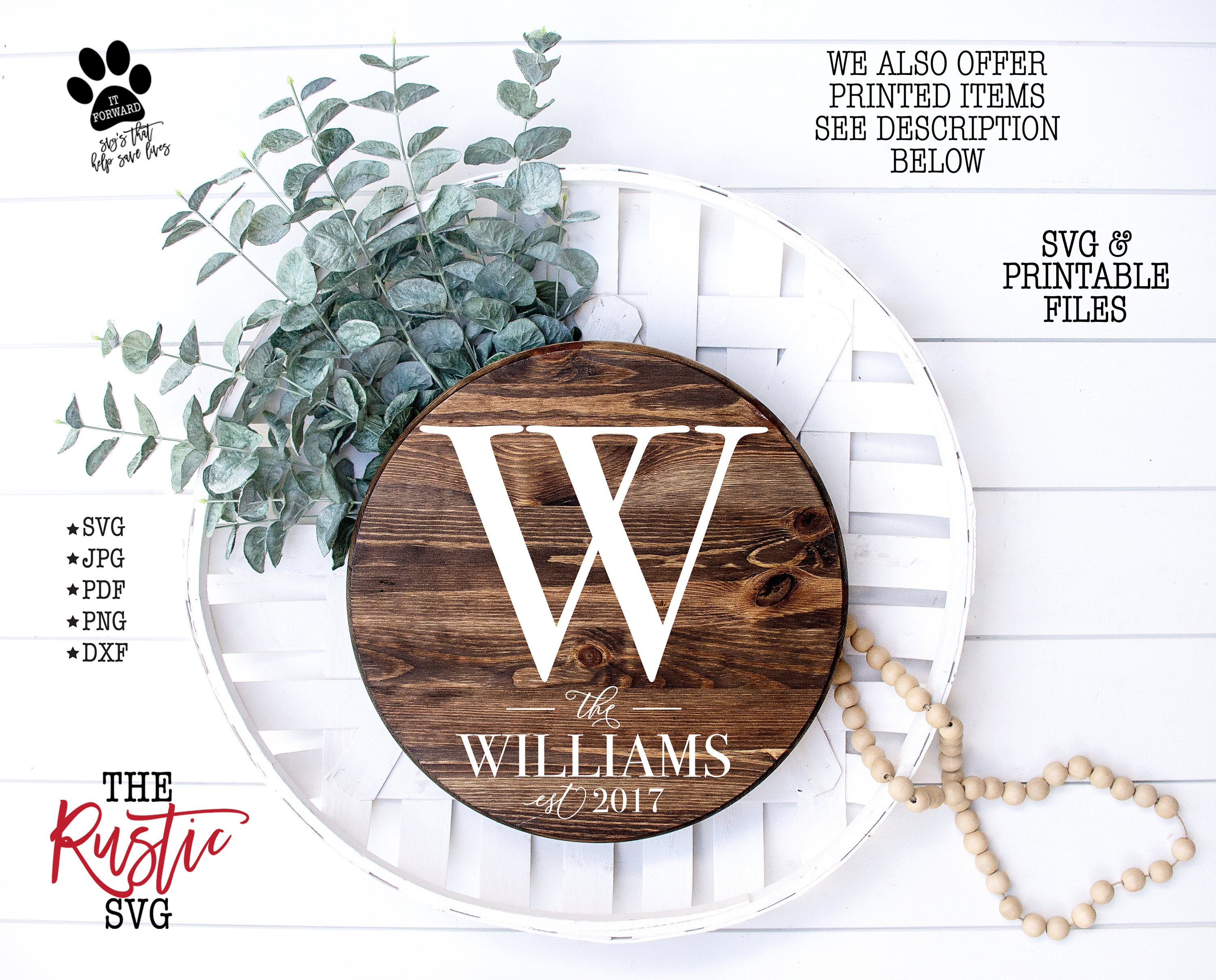 Last Name Sign, Wooden Circle Personalized Wood Svg, Png, 033