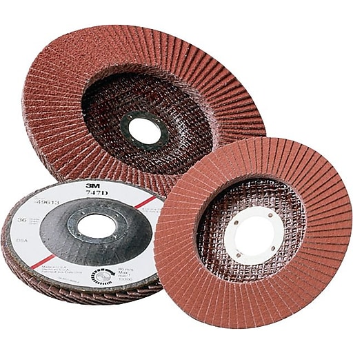 3M 27 Ceramic AO Blend Flap Disc, 36 Grit, 7/8 in Arbor