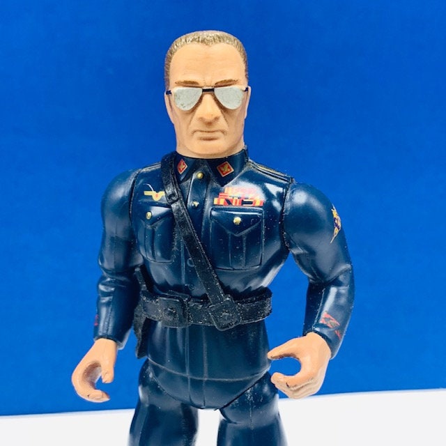 Rambo Freedom Force 1986 Coleco Vtg Action Figure Toy Warhawk General War Hawk Blue Enemy Leader Vintage Military
