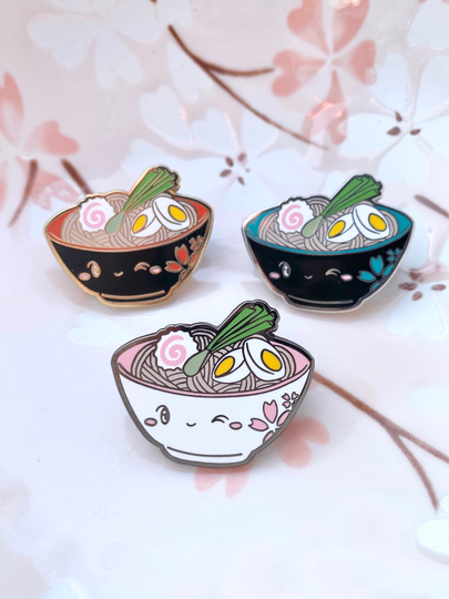 Ramen Udon Noodle Bowl Hard Enamel Pin
