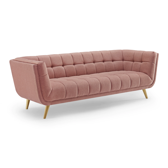 Clihome Lounge sofa Modern Pink Polyester/Blend Sofa | VO-SA769