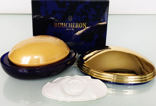 Boucheron Perfumed Bath Soap 150 G/ 5, 1 Oz in Luxury Dish Rare Vintage For Women