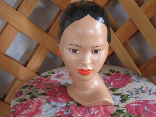 Vintage Holland Mold Ceramic Woman Head Bust