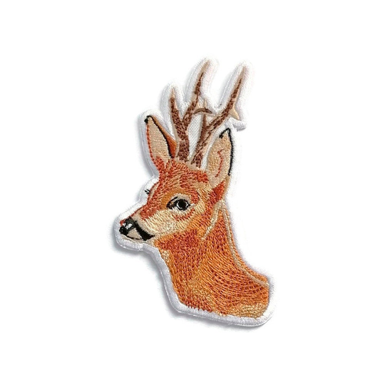 Realistic Embroidered Deer Patch, Machine Animal Iron On Patch