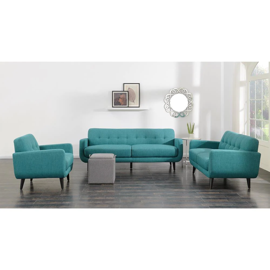 Picket House Furnishings Hailey Modern Polyester/Polyester Blend Teal Living Room Set in Green | UHD0873PC
