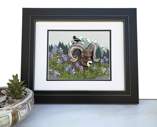 Bighorn Sheep Print Wall Art