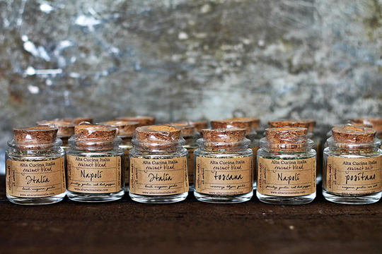 Gourmet Seasoning Blends, Salts & Spices For Italian Cooking - Flavors From Italy in A Jar Salt Blends Jars
